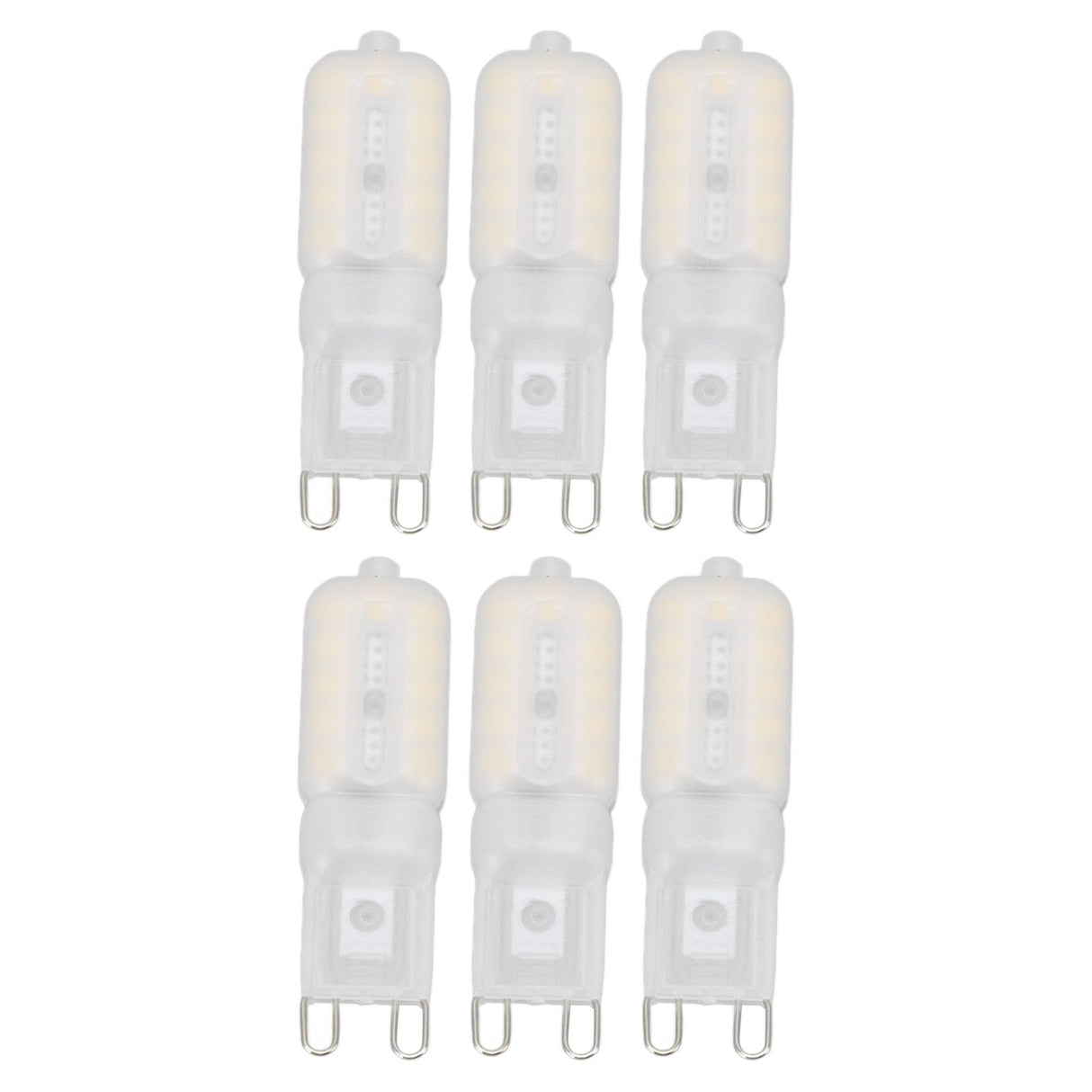 G9 Light Bulb Dimmable Eye Protection Energy Saving 5W 22 LED Small Bulbs for Ceiling Lamp Desk Lamp 6pcs Natural Light 220V