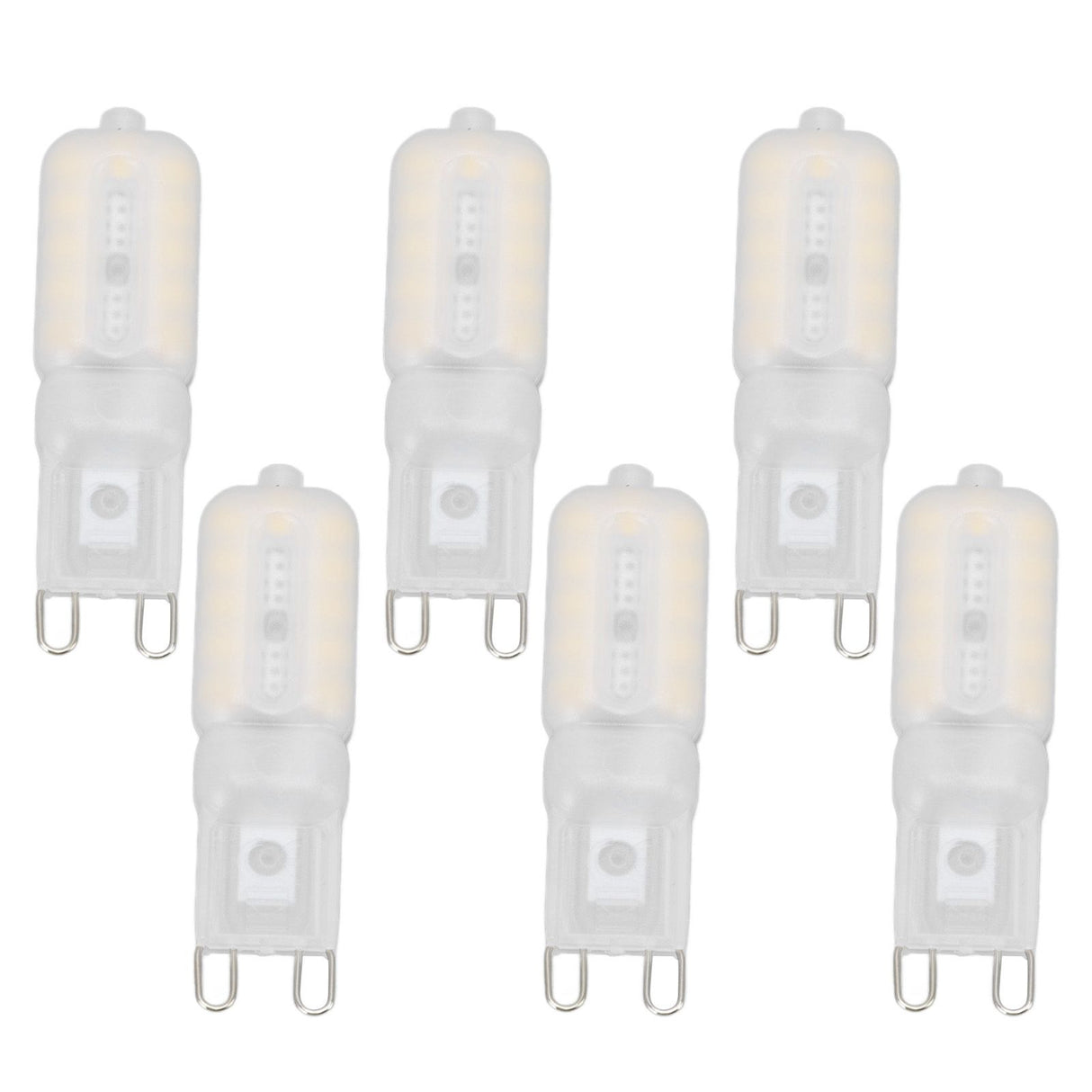 G9 Light Bulb Dimmable Eye Protection Energy Saving 5W 22 LED Small Bulbs for Ceiling Lamp Desk Lamp 6pcs Natural Light 110V