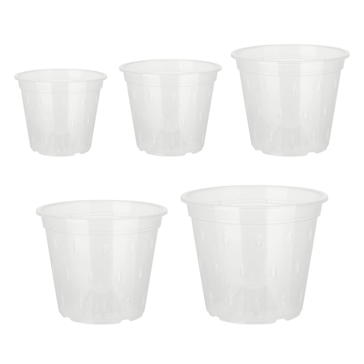 Orchid Flower Pot Breathable Clear Orchid Planting Pot with Holes for Indoor Outdoor