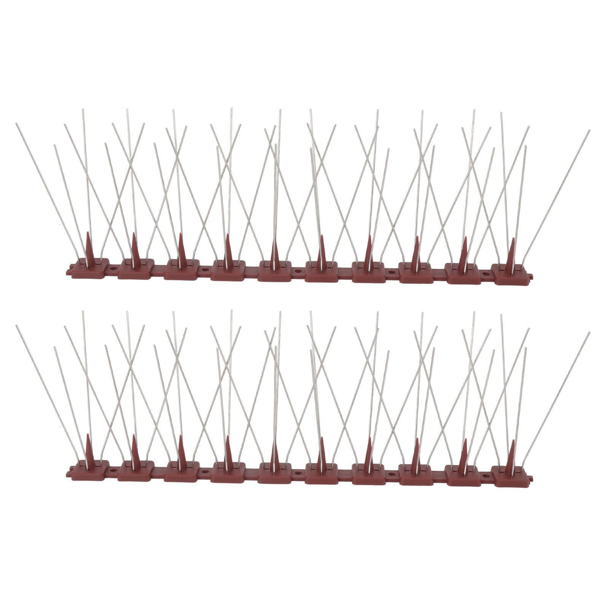 Bird Spikes 15 Feet Stainless Steel Pigeon Deterrent Spikes for Fence Roof Mailbox Window SK430 (2+2)