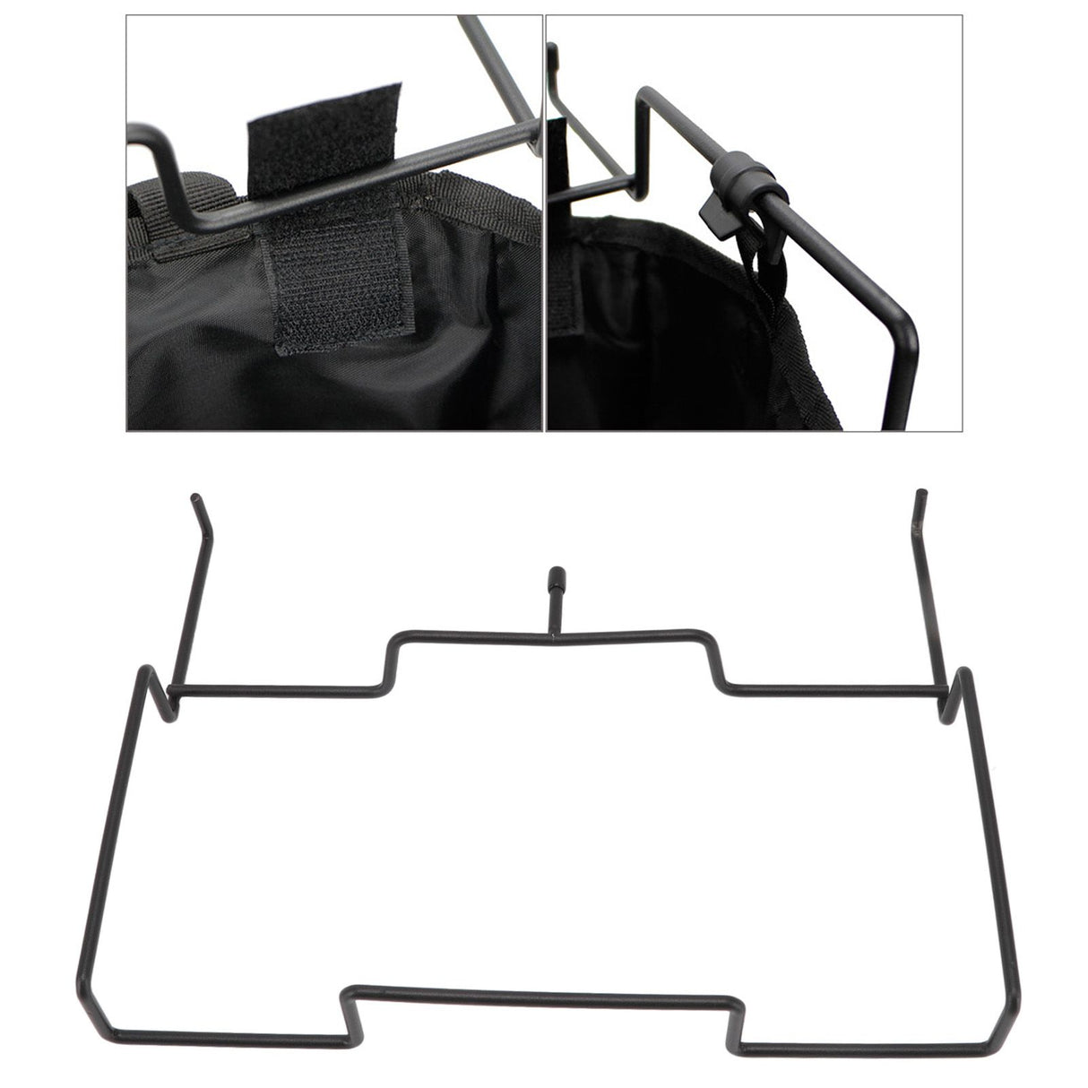 Camping Trash Rack Thickened Iron Rust Resistant Garbage Bag Holder for Home Kitchen Outdoor Camping Barbecue Picnic