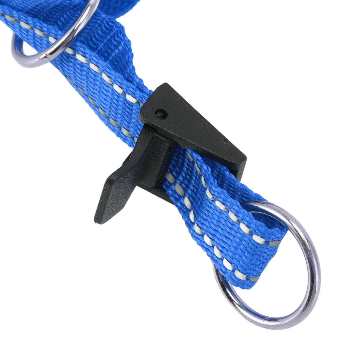 Dog Head Collar Breathable Dog Head Harness Dog Mouth Cover with Adjustable Strap for Outdoor Blue L