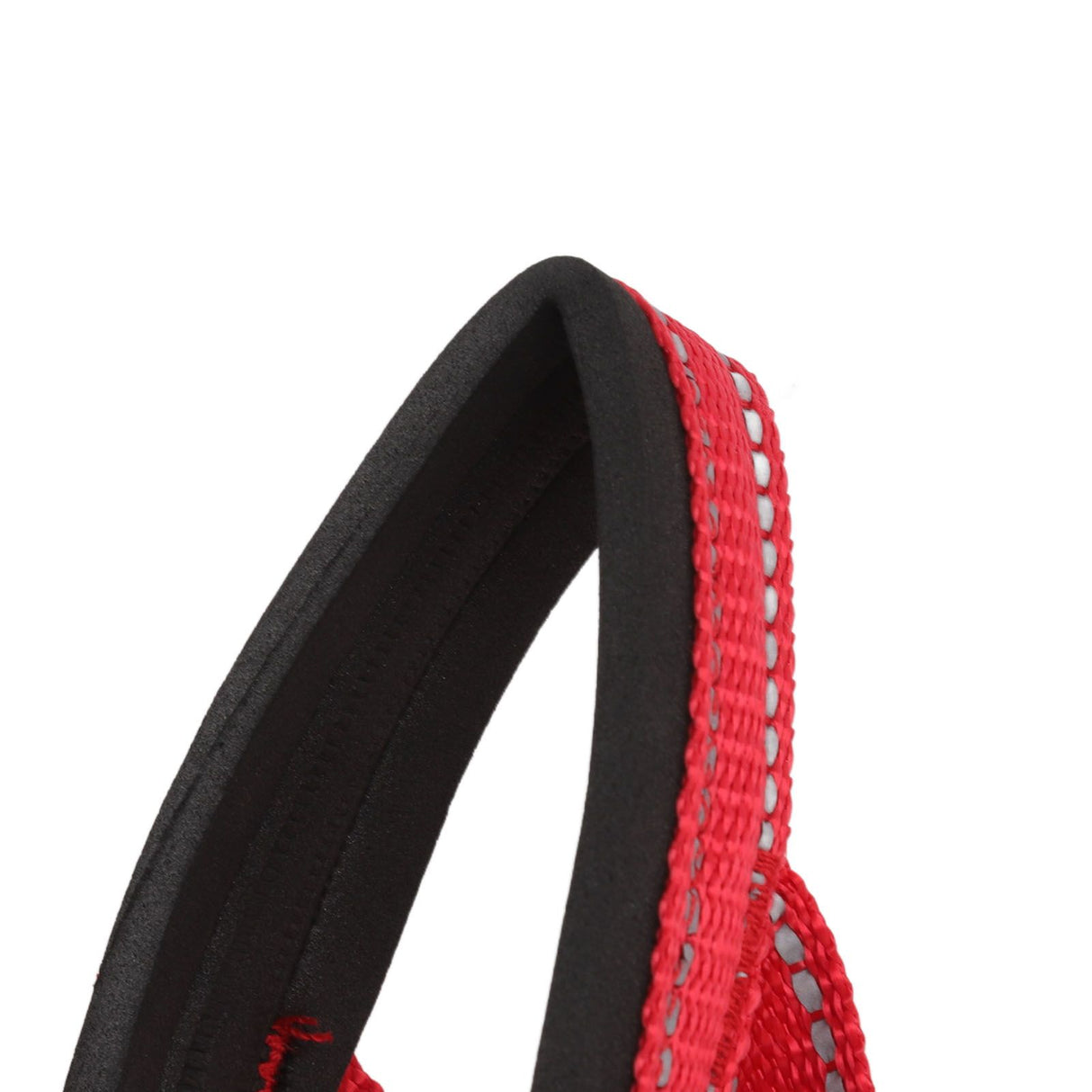 Dog Head Collar Breathable Dog Head Harness Dog Mouth Cover with Adjustable Strap for Outdoor Red L