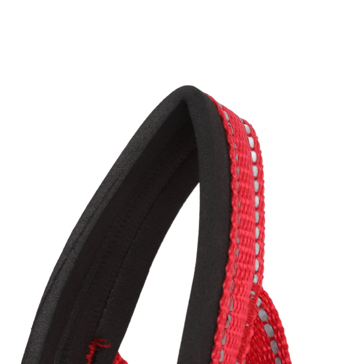 Dog Head Collar Breathable Dog Head Harness Dog Mouth Cover with Adjustable Strap for Outdoor Red XL
