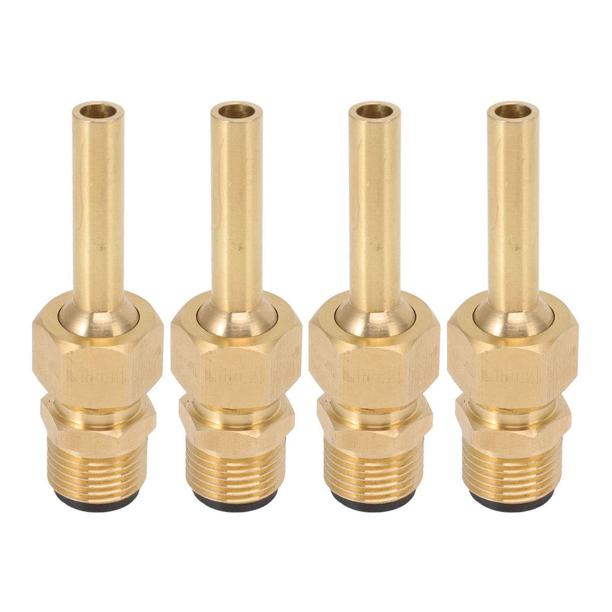 4 PCS Water Fountain Nozzles Pure Copper Large Hexagonal Direct Jet Nozzle Waterscape Single Nozzle Male Thread G1/2
