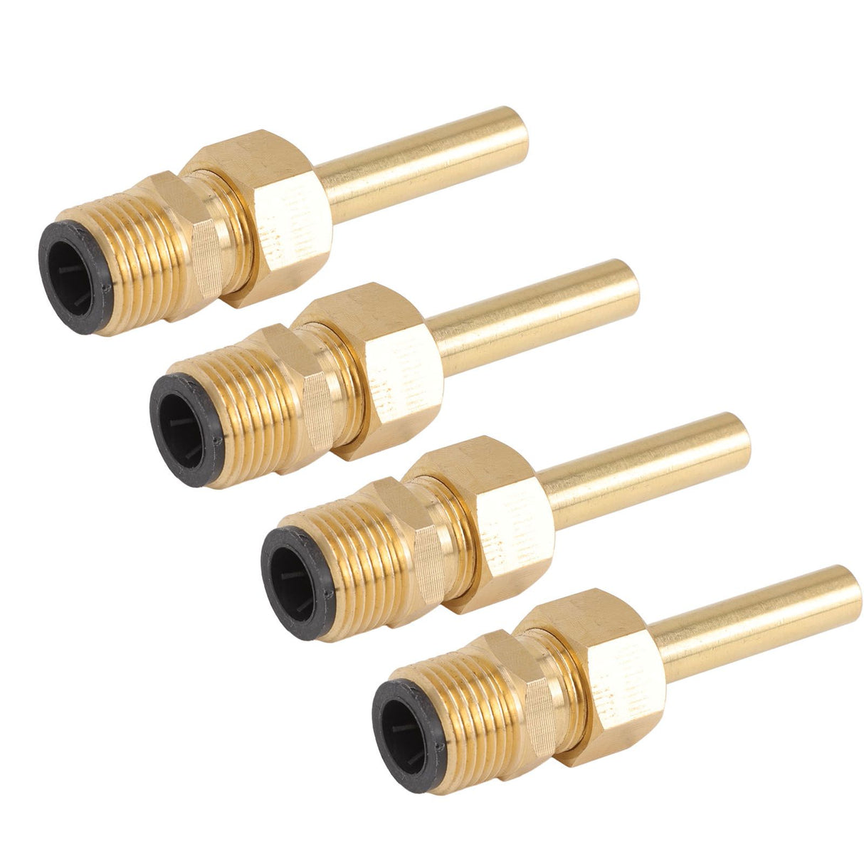 4 PCS Water Fountain Nozzles Pure Copper Large Hexagonal Direct Jet Nozzle Waterscape Single Nozzle Male Thread G1/2