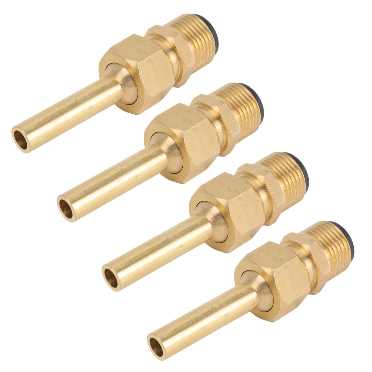 4 PCS Water Fountain Nozzles Pure Copper Large Hexagonal Direct Jet Nozzle Waterscape Single Nozzle Male Thread G1/2