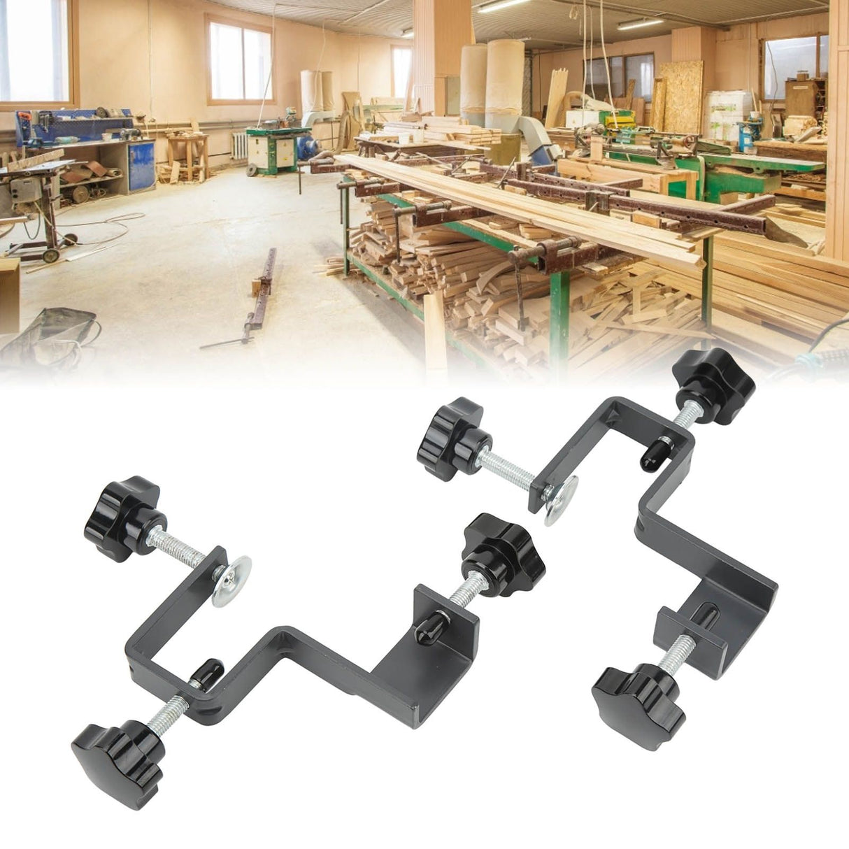 Drawer Front Mounting Clamp Steel Right Angle Drawer Installation Clips for Carpenter Wood Working