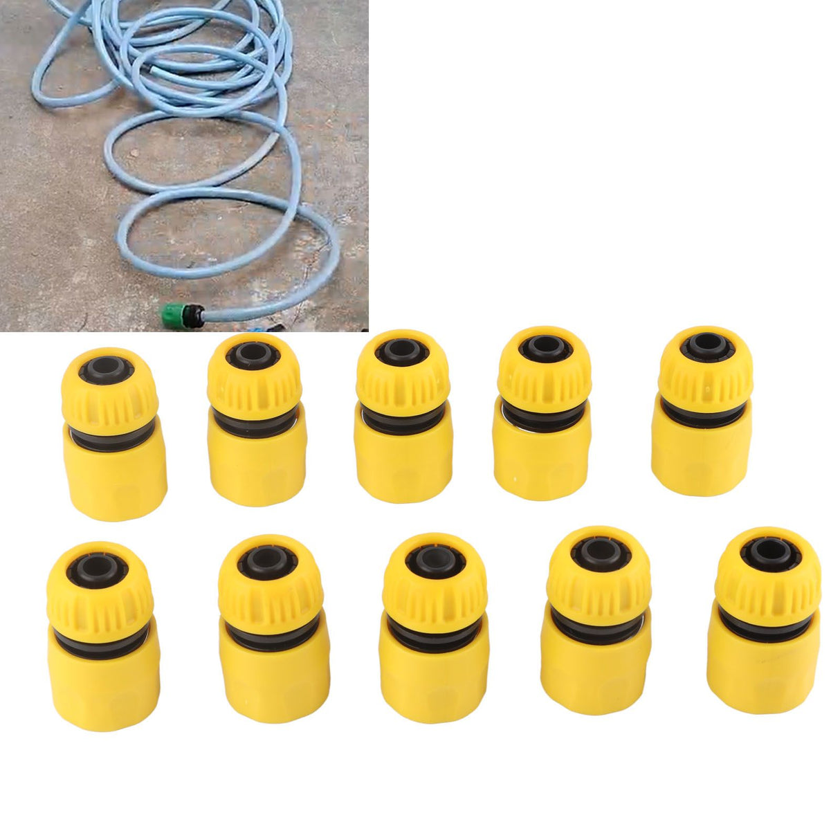 10PCS Water Hose Quick Connector Fittings Plastic Agricultural Irrigation Supplies for Garden for DN15 Pipe
