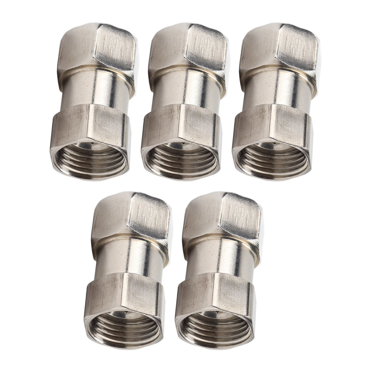 5PCS Plumbing Fittings Stainless Steel Female Thread Pipe Adapter Fittings for Shower Water Heater G3/4