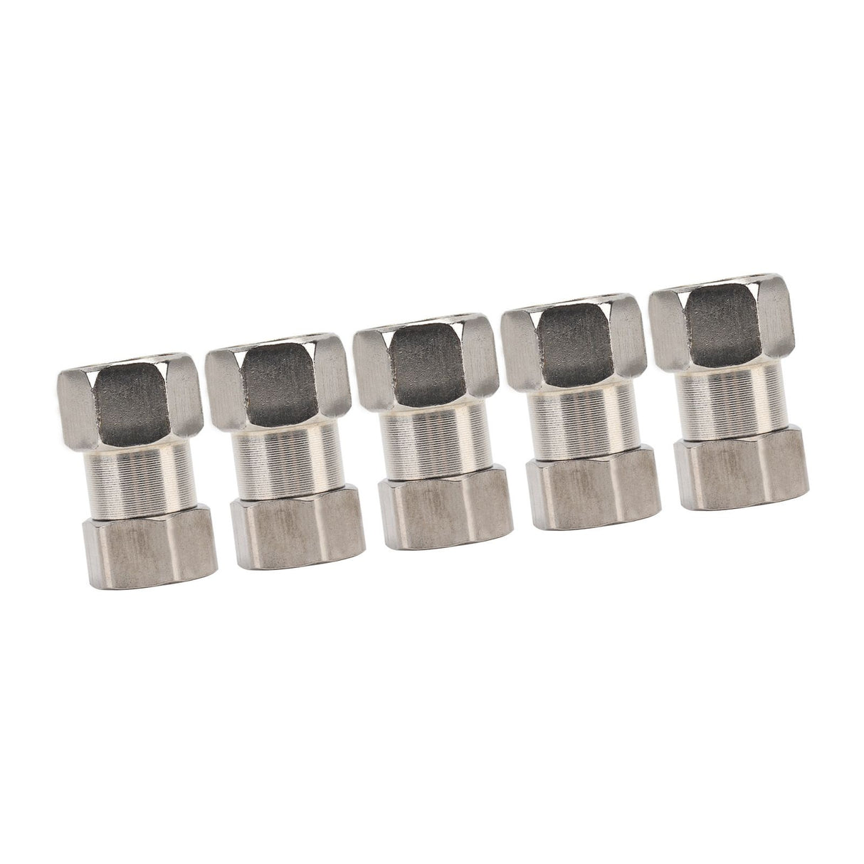 5PCS Plumbing Fittings Stainless Steel Female Thread Pipe Adapter Fittings for Shower Water Heater G3/4