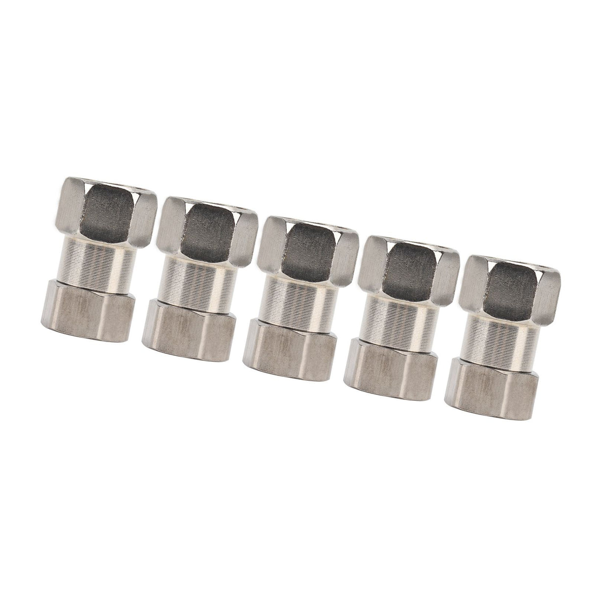 5PCS Plumbing Fittings Stainless Steel Female Thread Pipe Adapter Fittings for Shower Water Heater G3/4