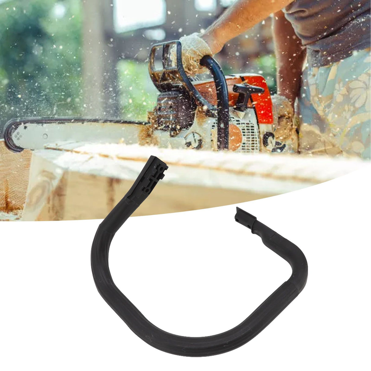 Chainsaw Front Handle Bar Curved Design ABS Chain Saw Accessory Part for MS240 160