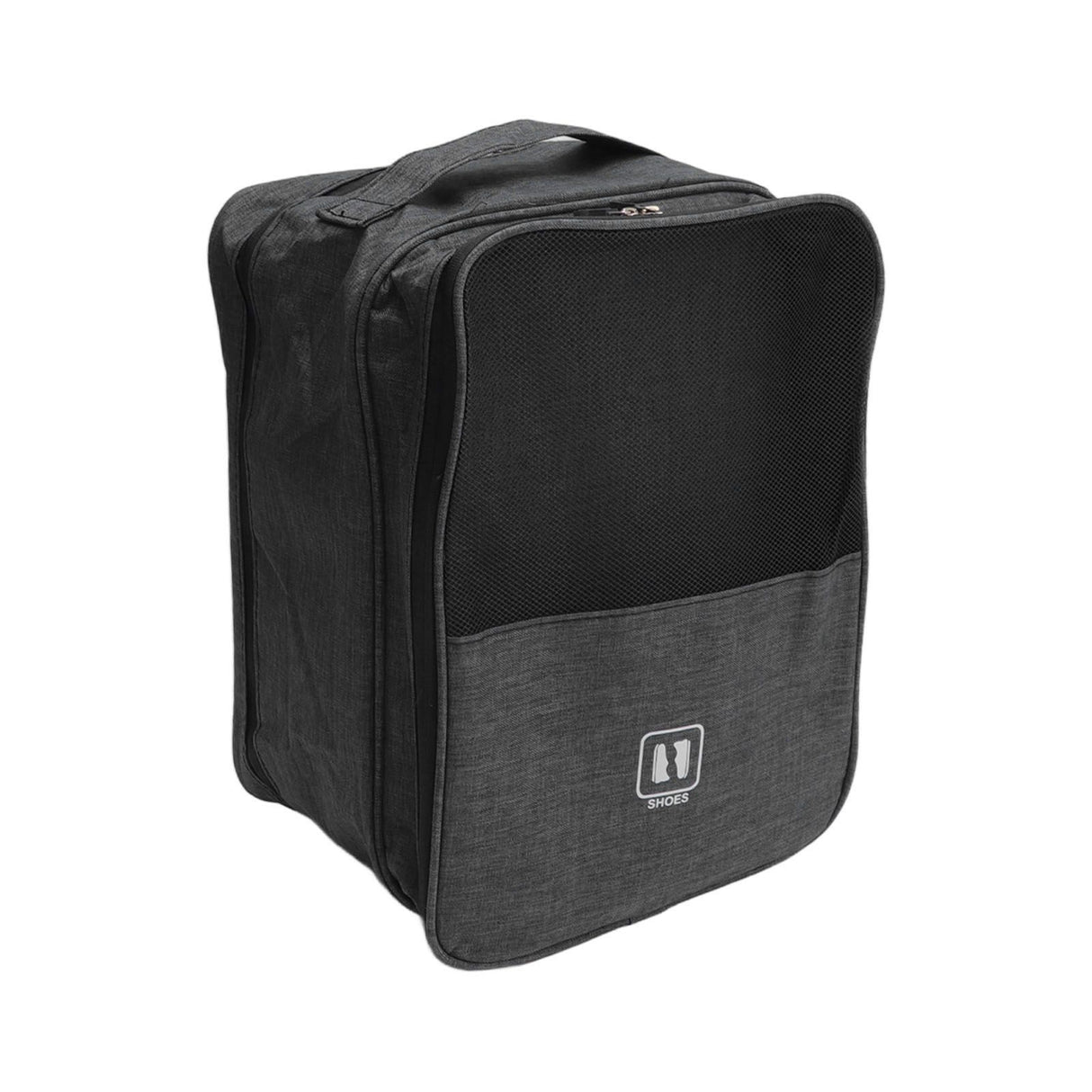 3 Layers Travel Shoe Bag Holds 3 Pair of Shoes Waterproof Portable Shoe Storage Bag for Travel Camping Daily Use Black