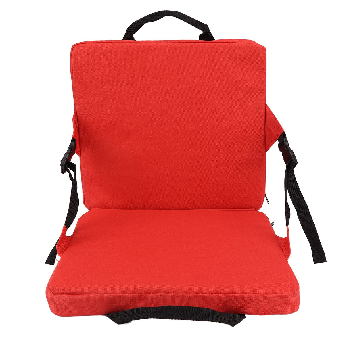 Outdoor Chair Cushion Portable Comfortable Oxford Cloth Foldable Stadium Seat Cushion Red