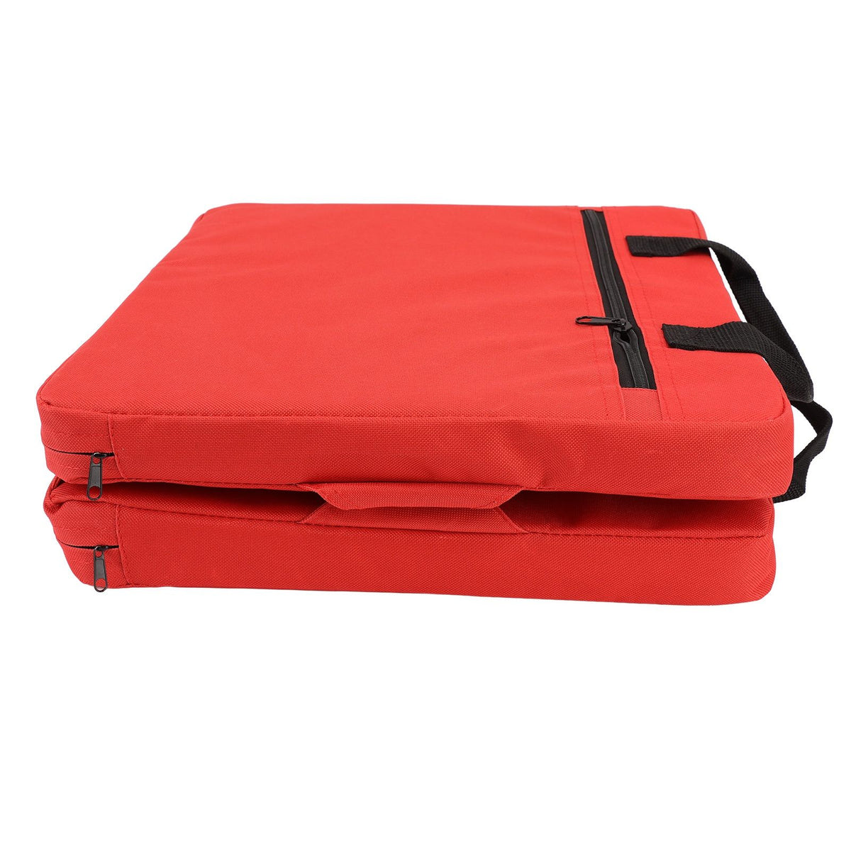 Outdoor Chair Cushion Portable Comfortable Oxford Cloth Foldable Stadium Seat Cushion Red