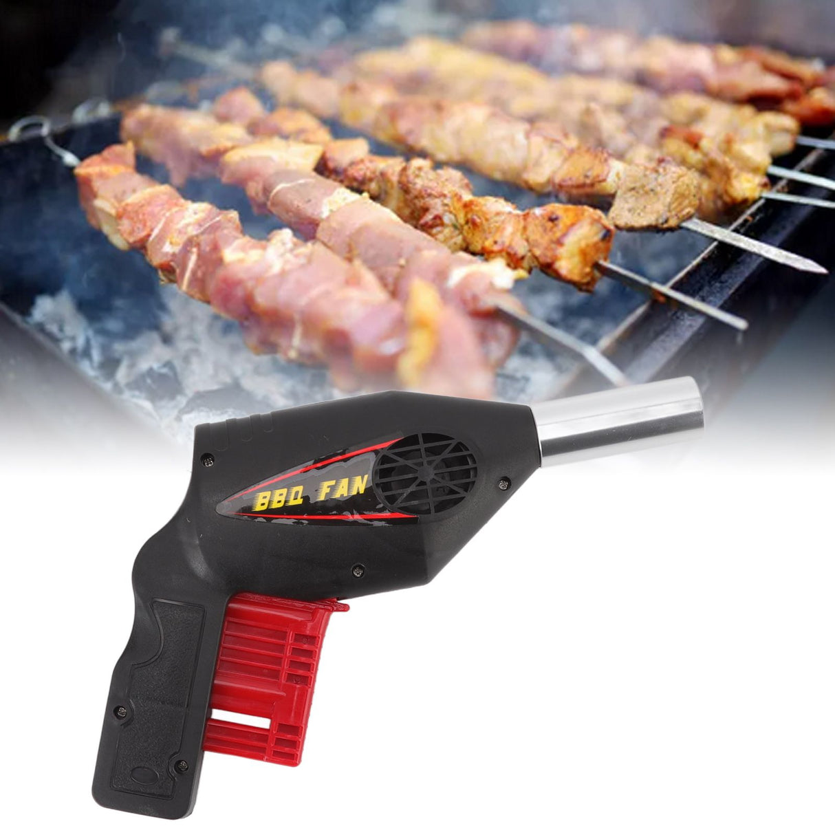 BBQ Air Blower Ventilator Portable Picnic Hand Held Fan Camping Cooking Tools for Outdoor Travel Barbecue