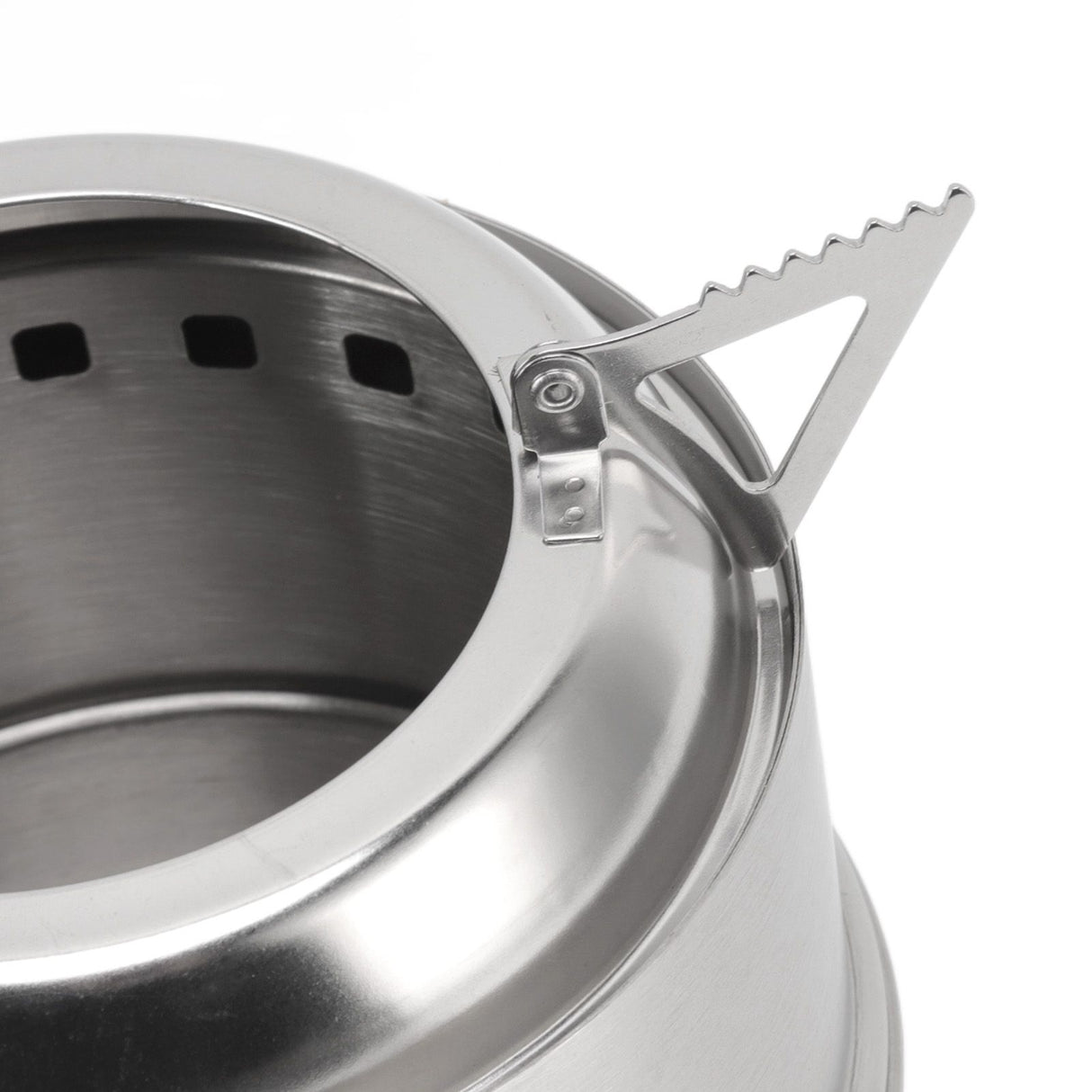 Mini Alcohol Stove for Camping Hiking Stainless Steel Campfire Stove With Storage Bag Round