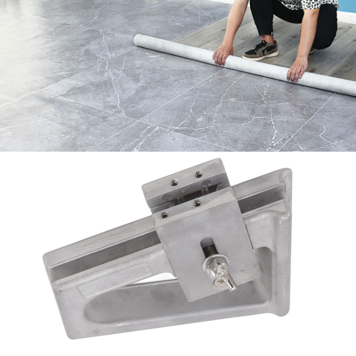 PVC Plastic Floor Construction Tool Trimmer Aluminum Alloy Flooring Knife Straight Edge Trimmer Tool