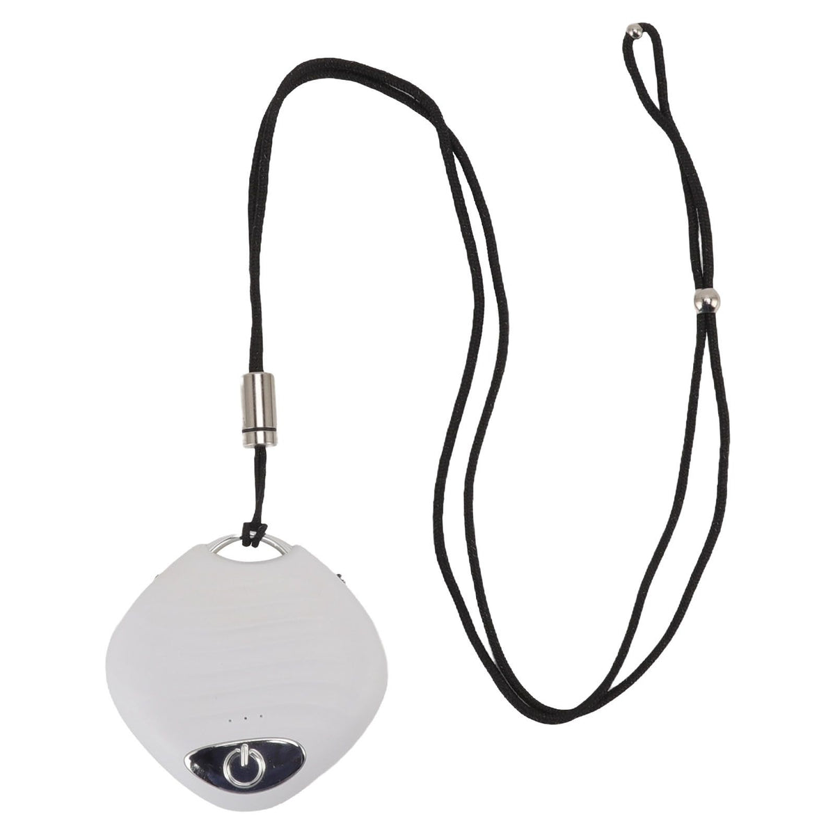 Mini Wearable Air Purifier Smoke Odor Removal Portable Negative Ion Air Purifier Necklace for Car Travel White