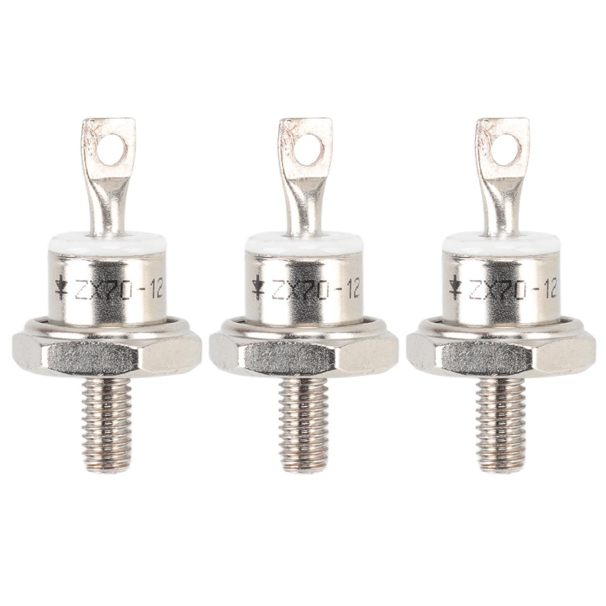 3Pcs ZX70 12 70A Diesel Generator Rectifier Diode Replacement Diesel Engine Generator Diode for Diesel Generator Parts Negative