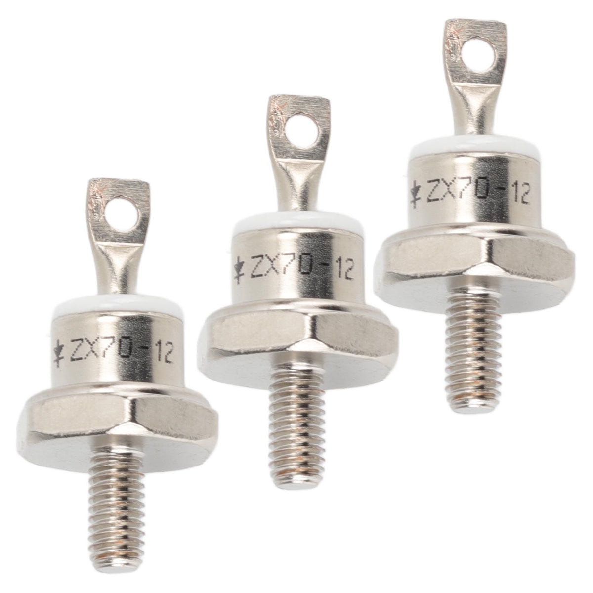 3Pcs ZX70 12 70A Diesel Generator Rectifier Diode Replacement Diesel Engine Generator Diode for Diesel Generator Parts Negative