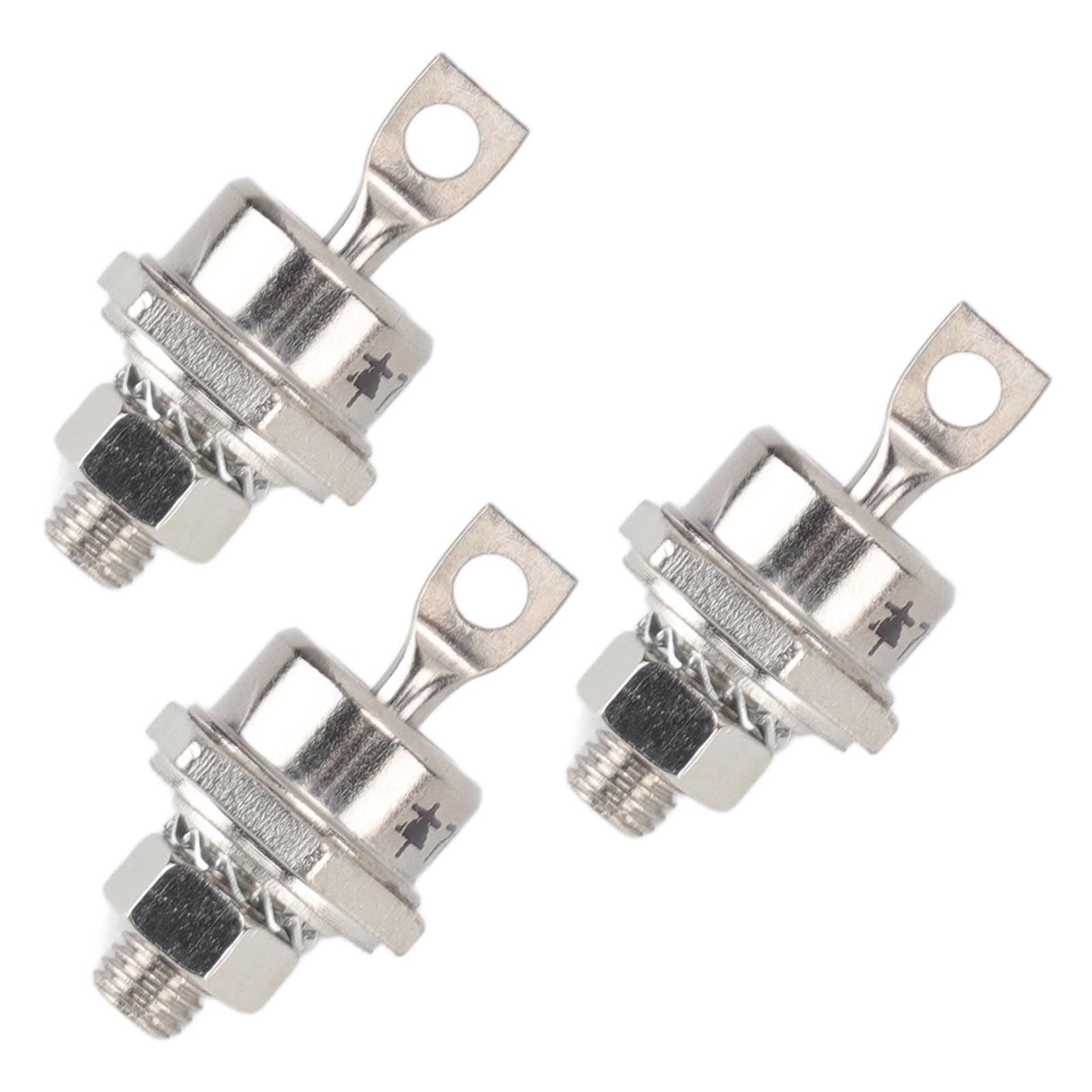 3PCS 70HFR120 70A Rectifier Diode Compact Stable Spiral Rectifier Module for Diesel Generator Accessories Positive Pole