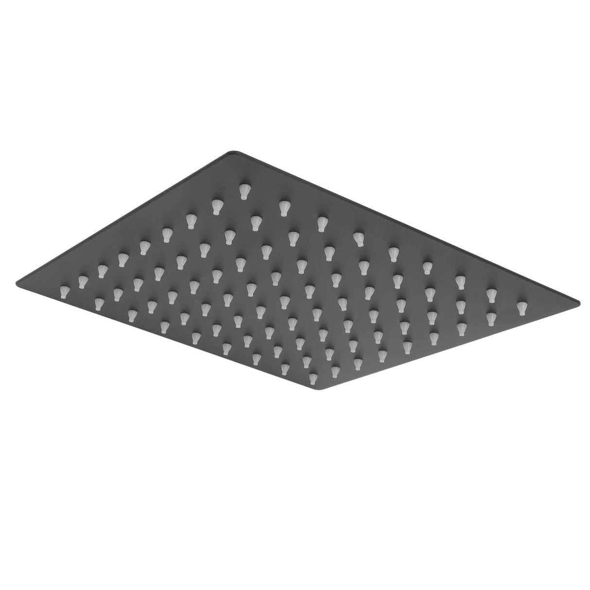 Stainless Steel Rainfall Shower Head Bathroom Square Top Ceiling Mount Showerhead G1/2in Thread