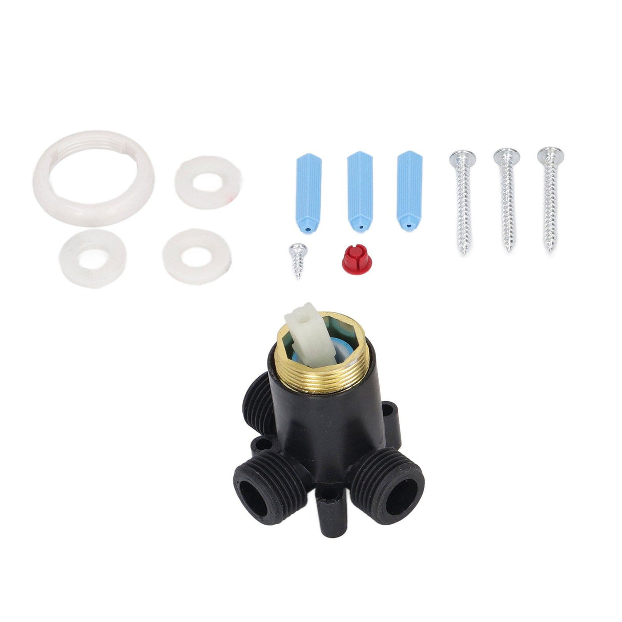 G1/2 Thread Thermostatic Mixing Valve Electric Water Heater Hot and Cold Water Mixing Valve for Home Hotel
