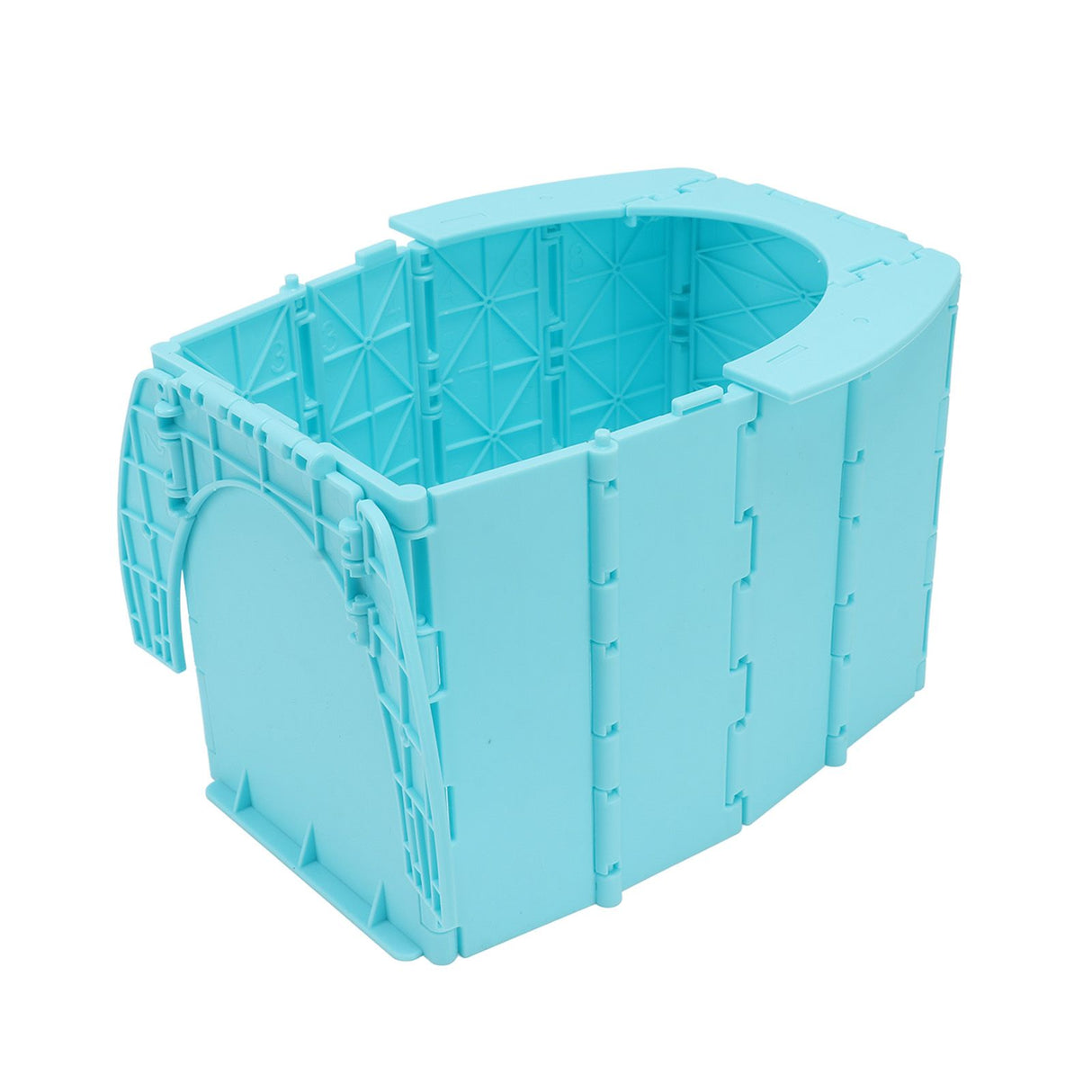Kids Portable Toilet Portable Foldable Easy Cleaning ABS Potty Training Toilet for Outdoor Emergency Camping