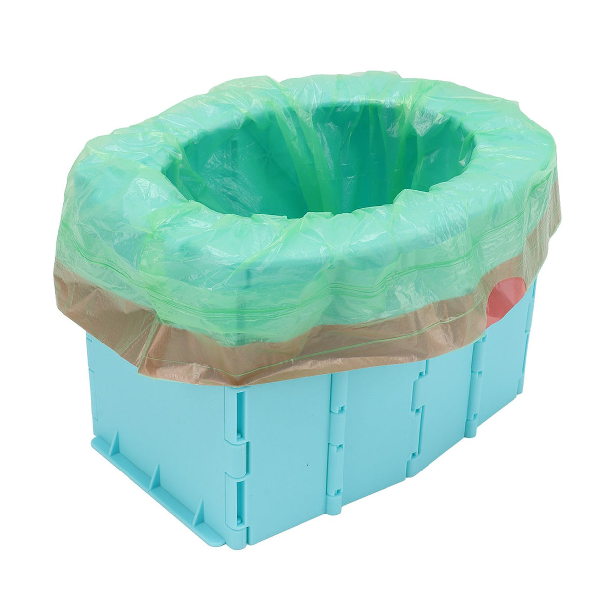 Kids Portable Toilet Portable Foldable Easy Cleaning ABS Potty Training Toilet for Outdoor Emergency Camping