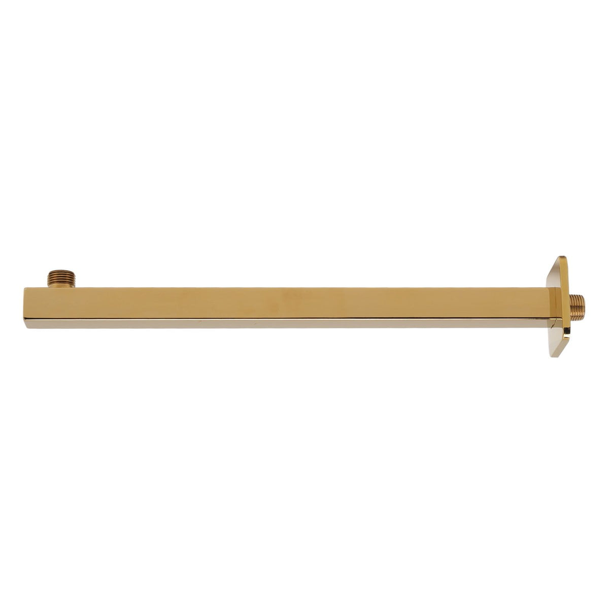 Wall Mounted Shower Arm Stainless Steel Quadrate Shower Head Extension Arm Shower Arm Pipe Gold