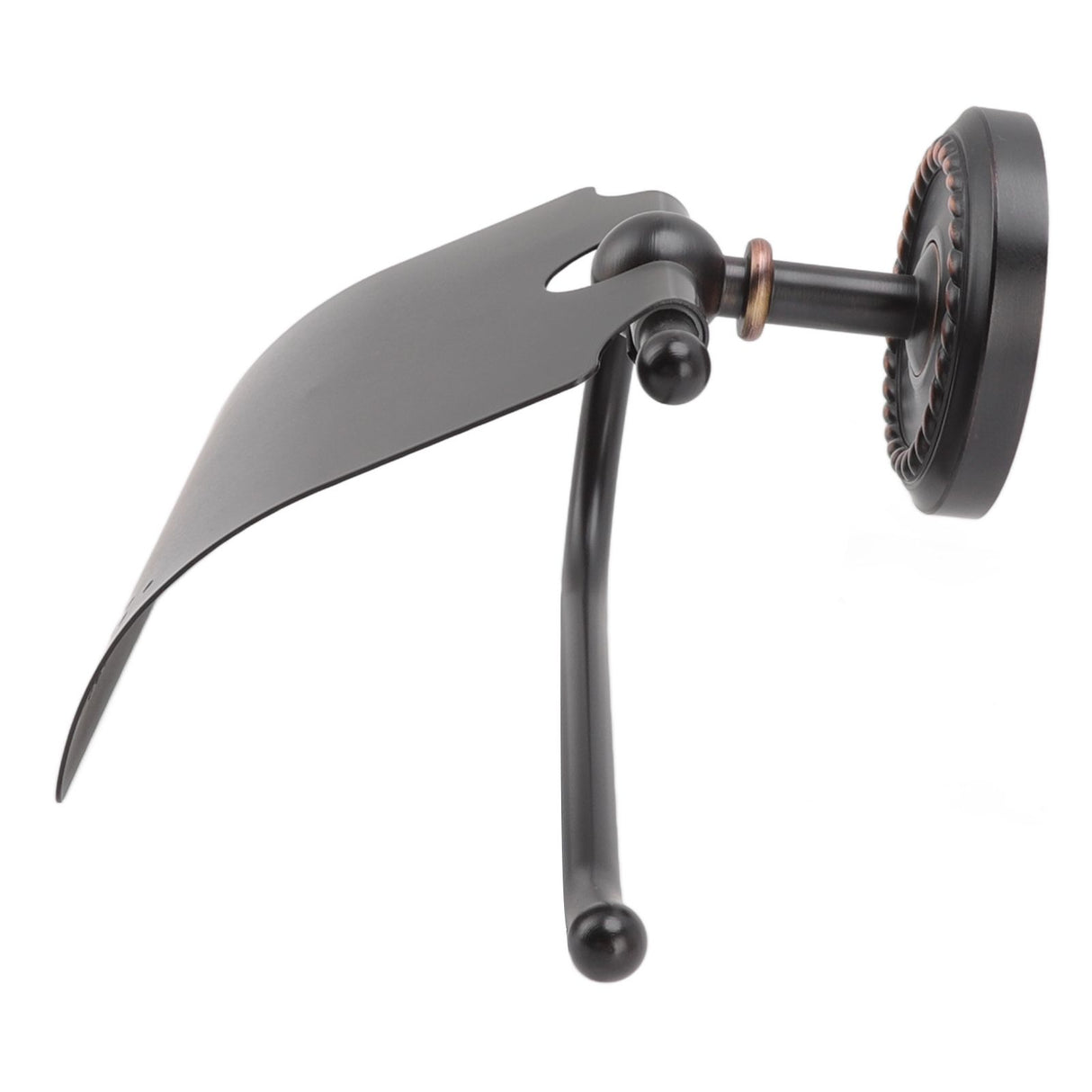 Wall Mounted Rolling Tissue Hanger Ancient Twist Roll Paper Holder for Bathroom Kitchen Under Cabinet Black