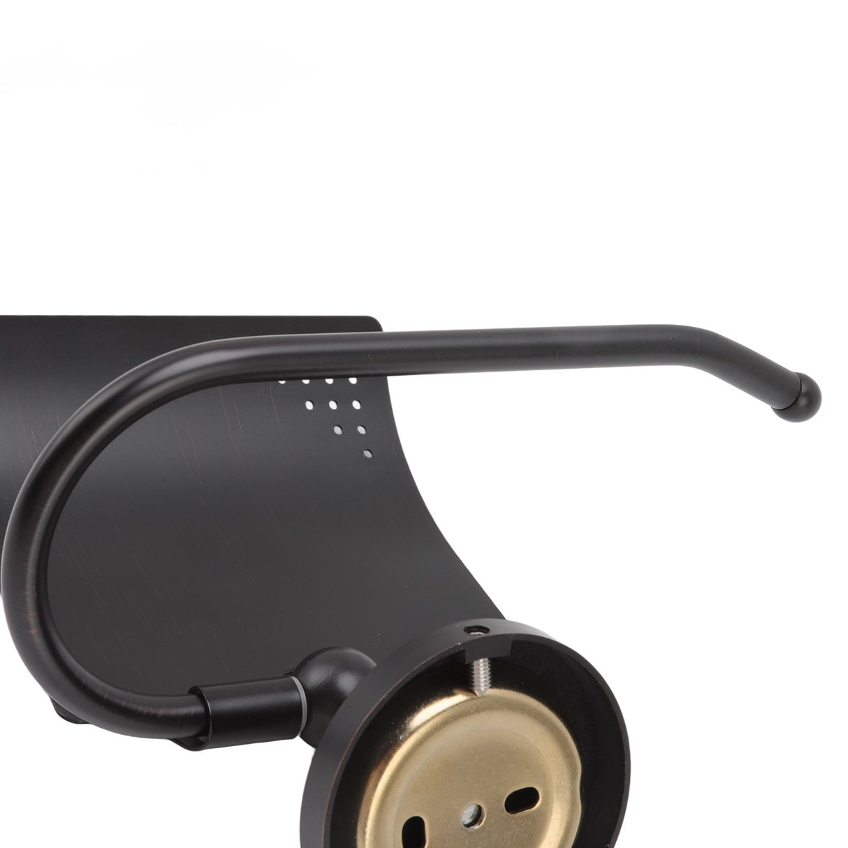 Wall Mounted Rolling Tissue Hanger Ancient Twist Roll Paper Holder for Bathroom Kitchen Under Cabinet Black