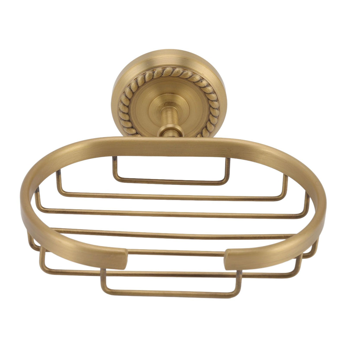 Soap Dish Wall Mounted Twisted Pattern Soap Holder Copper Stainless Steel Antique Soap Rack for Bathroom