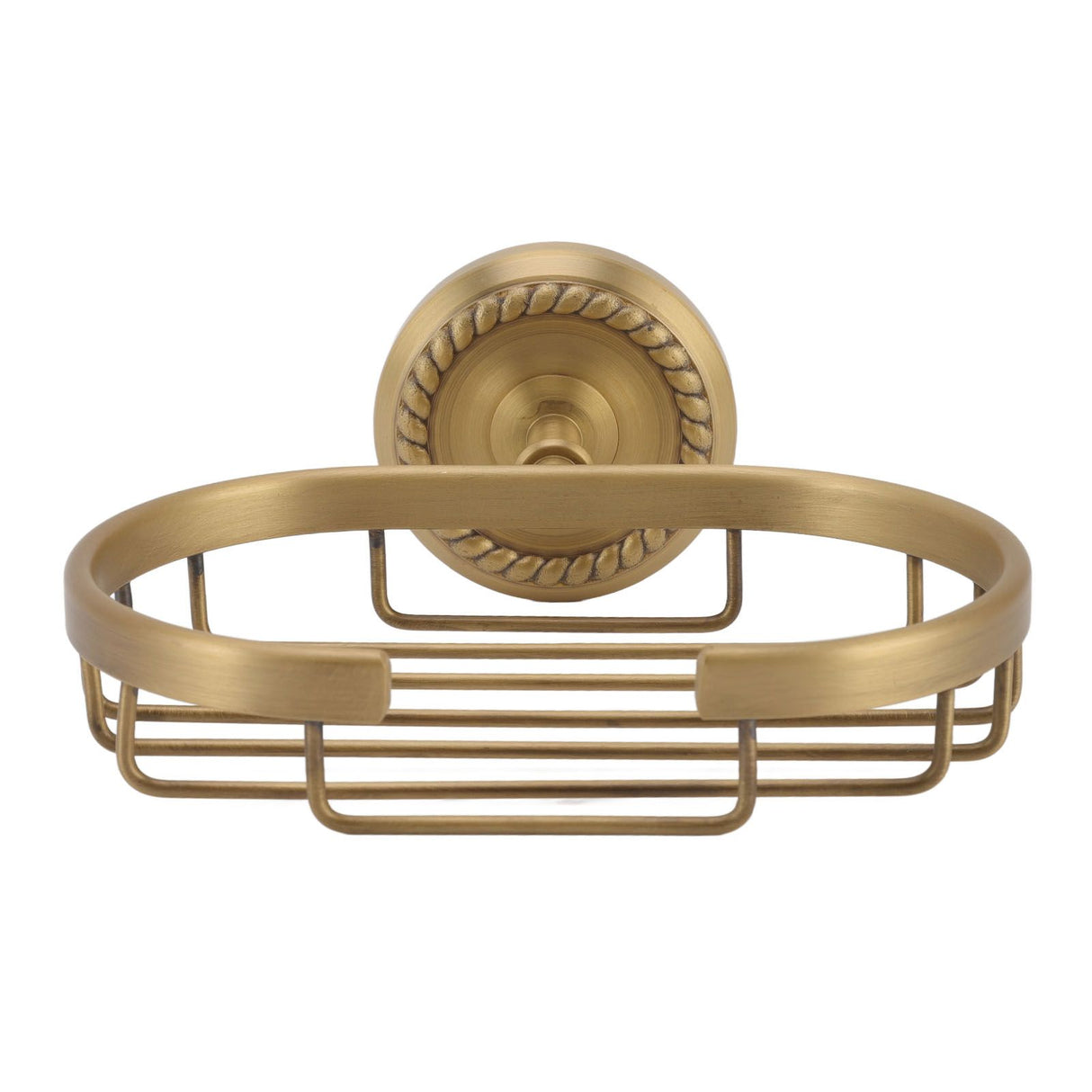 Soap Dish Wall Mounted Twisted Pattern Soap Holder Copper Stainless Steel Antique Soap Rack for Bathroom