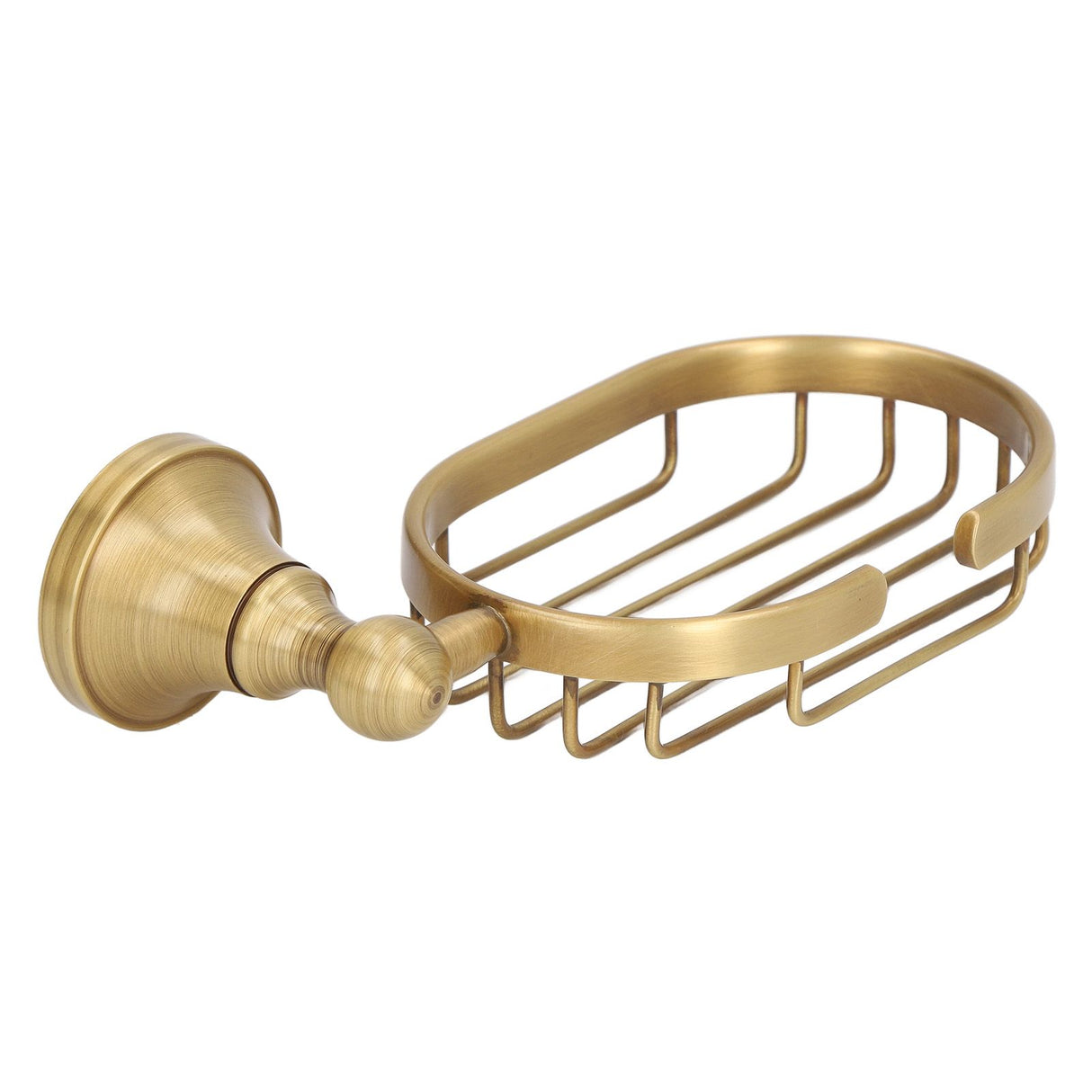 Wall Soap Dish Bottom Hollow Design Retro Style Keeping Tidy Decorative Practical Copper Stainless Steel Soap Holder