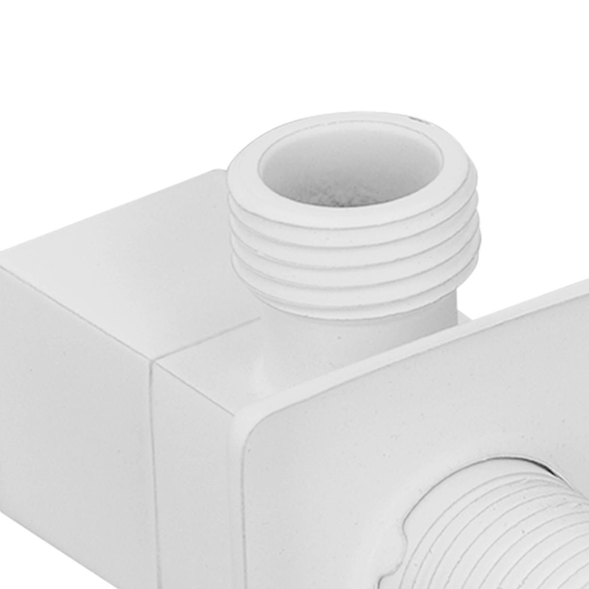 1/2in Water Outlet Valve Thicken Copper 1 in 2 Out Hot Cold Water Diverter Valve for Home White