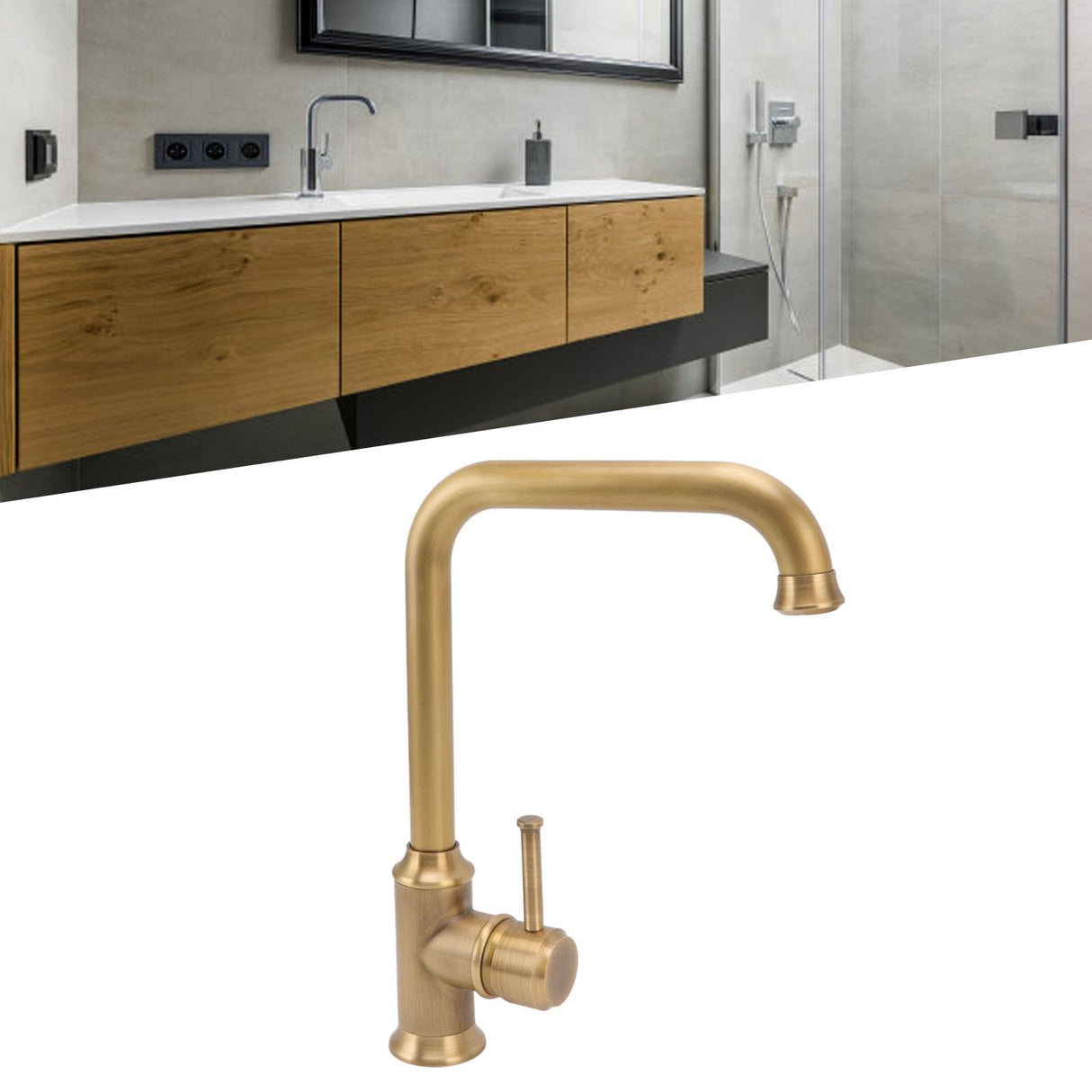 Vintage Bathroom Basin Sink Faucet Elegant Rugged Hot Cold Mixing Kitchen Washroom Washbasin Water Tap