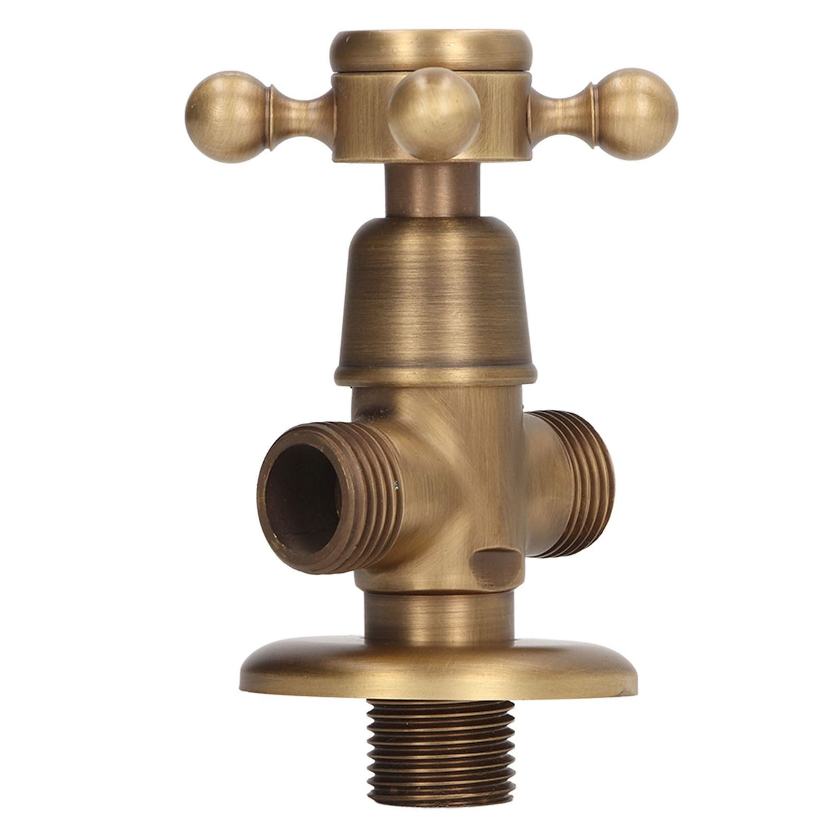 Angle Valve Vintage Style Brass High Hardness Good Sealing Cold Hot Faucet Water Stop Valve