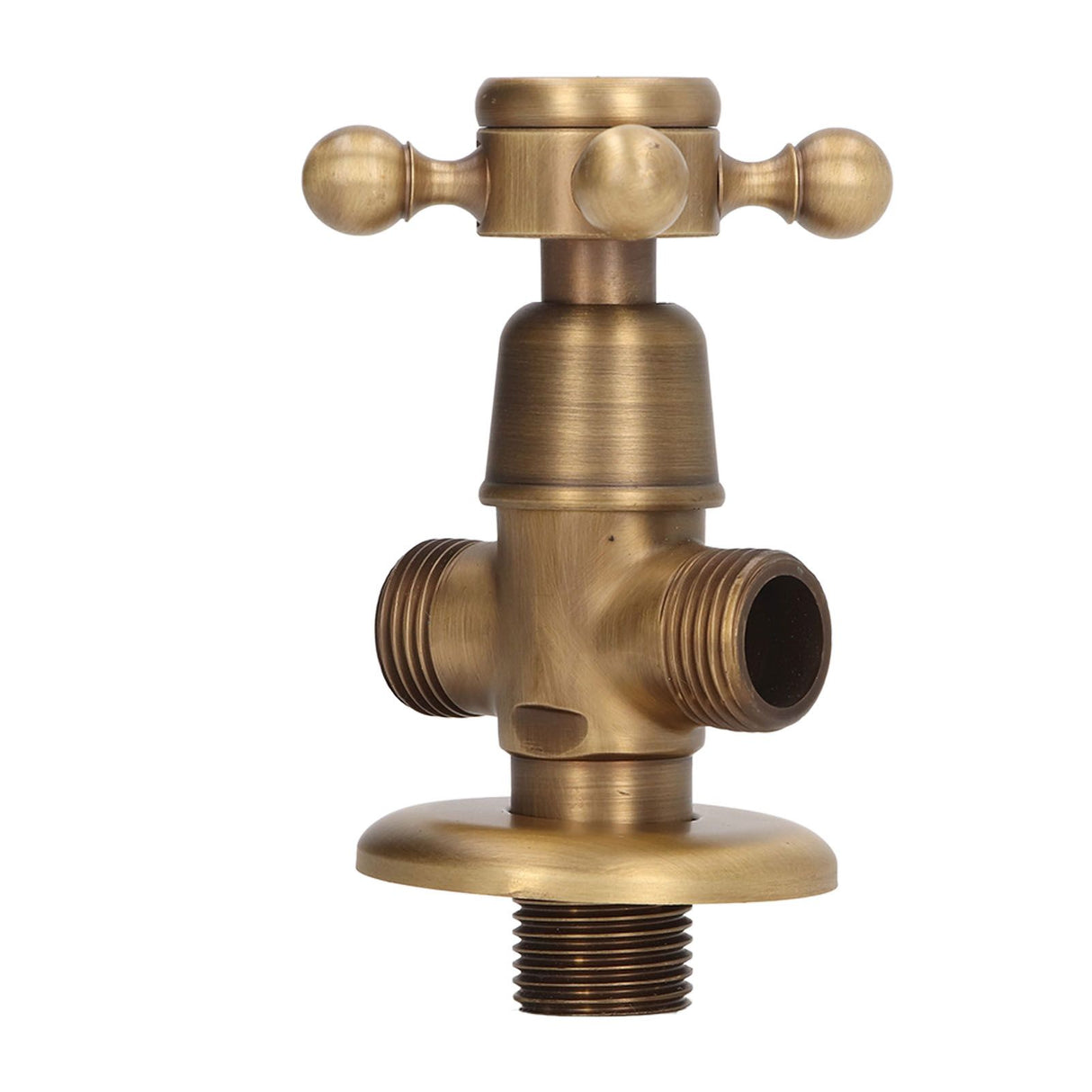 Angle Valve Vintage Style Brass High Hardness Good Sealing Cold Hot Faucet Water Stop Valve