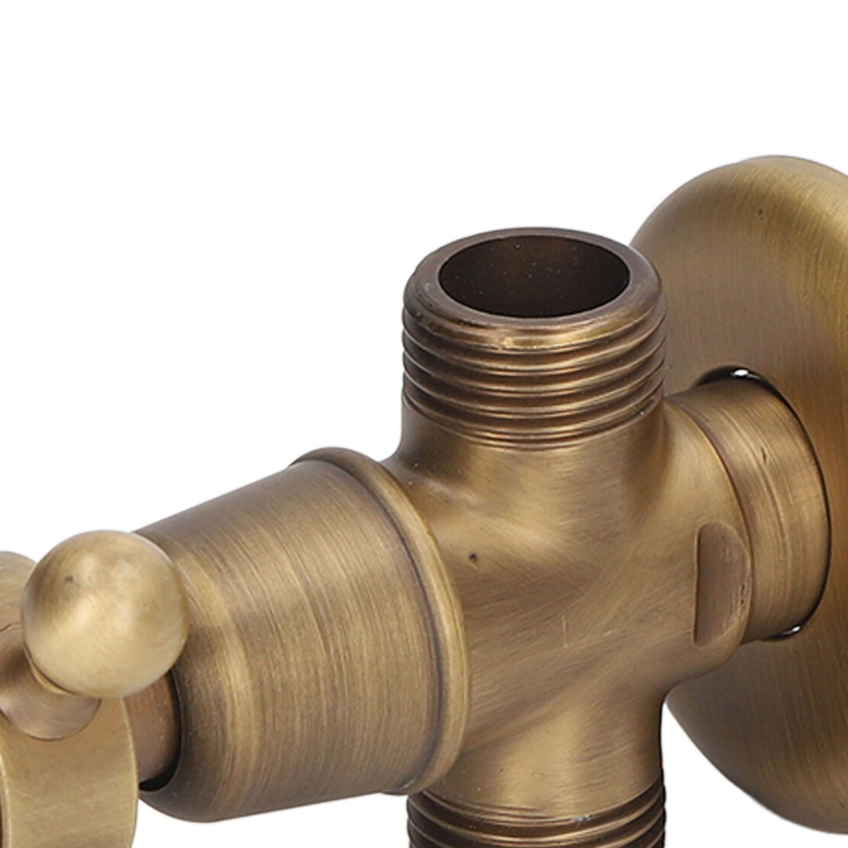 Angle Valve Vintage Style Brass High Hardness Good Sealing Cold Hot Faucet Water Stop Valve