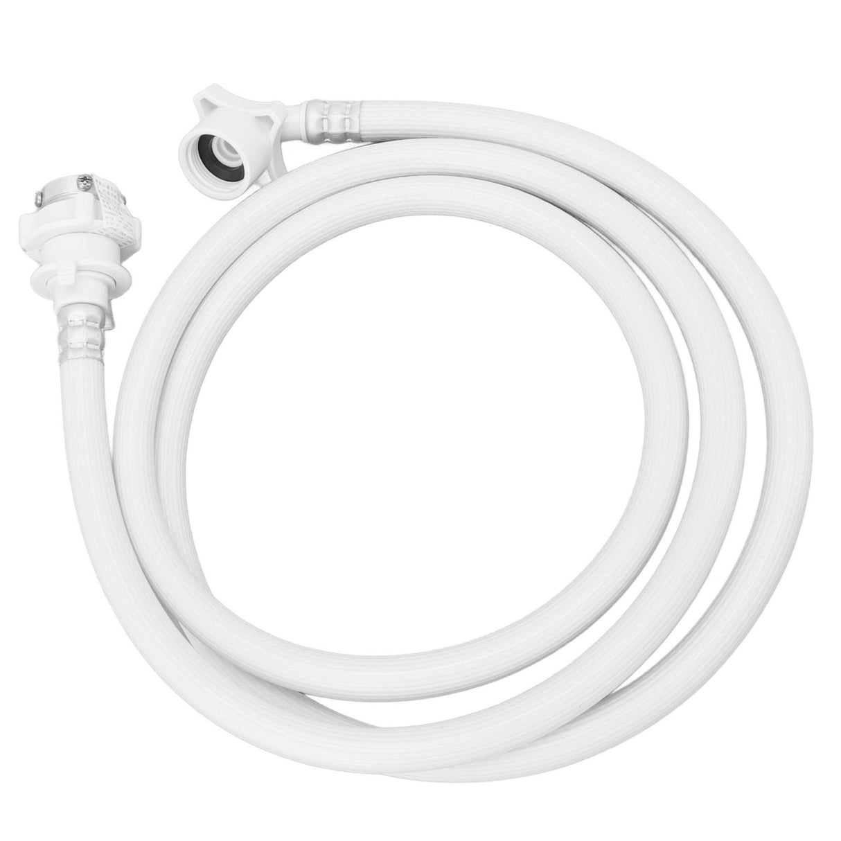 Washing Machine Water Inlet Hose Burst Proof PVC Water Pipe with Metal Connector for Haier Automatic Washing Machine 2m / 6.6ft