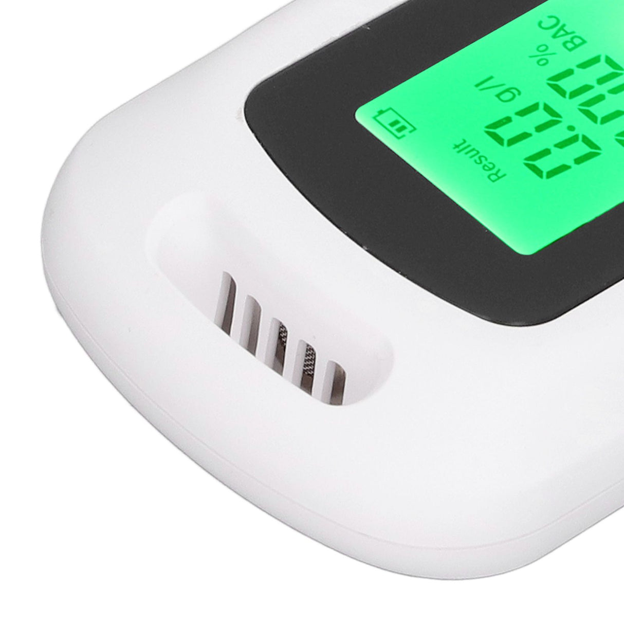 Alcohol Detector USB Rechargeable High Accuracy Portable Breath Alcohol Tester with LCD Screen White