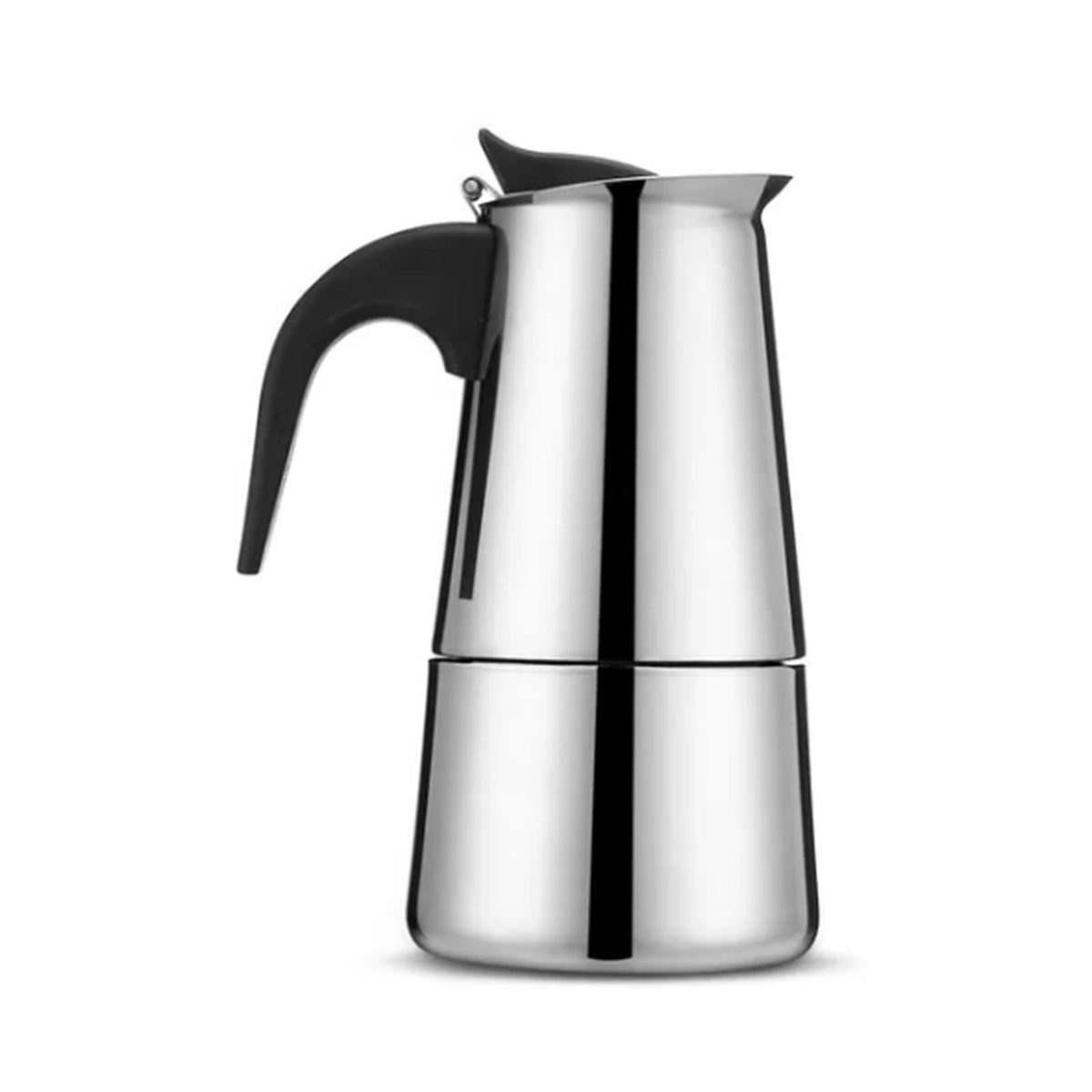 300ML Moka Pot Stainless Steel Italian Ergonomic Design Insulated Coffee Pot for Home