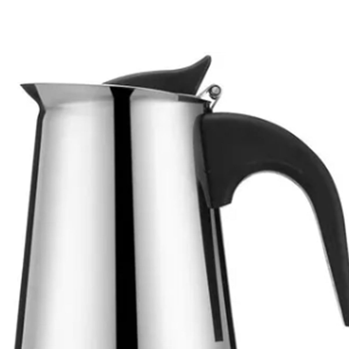 300ML Moka Pot Stainless Steel Italian Ergonomic Design Insulated Coffee Pot for Home