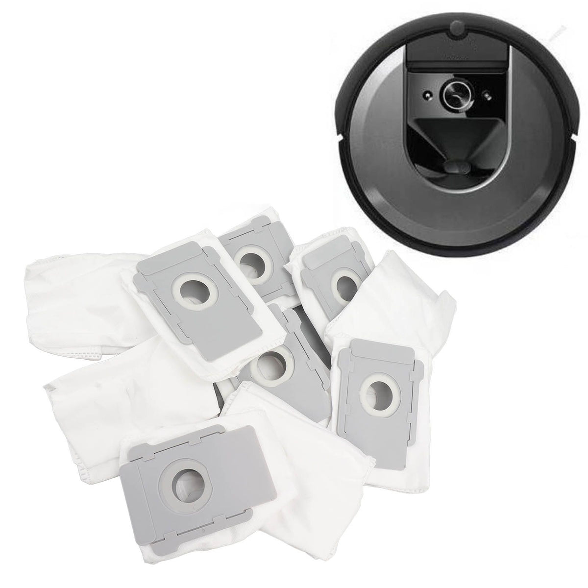 10 Pcs Robot Vacuum Cleaner Dust Bag Eco Friendly Non Woven Fabric Vacuum Dust Bag Replacement for Roomba I7