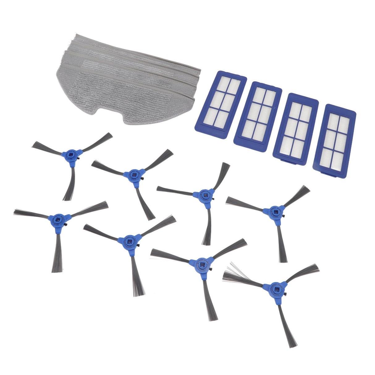 Vacuum Sweeper Filter Kit 4 Filter 4 Mop Cloths 8 Side Brush Robot Vacuum Cleaner Side Brush for G10