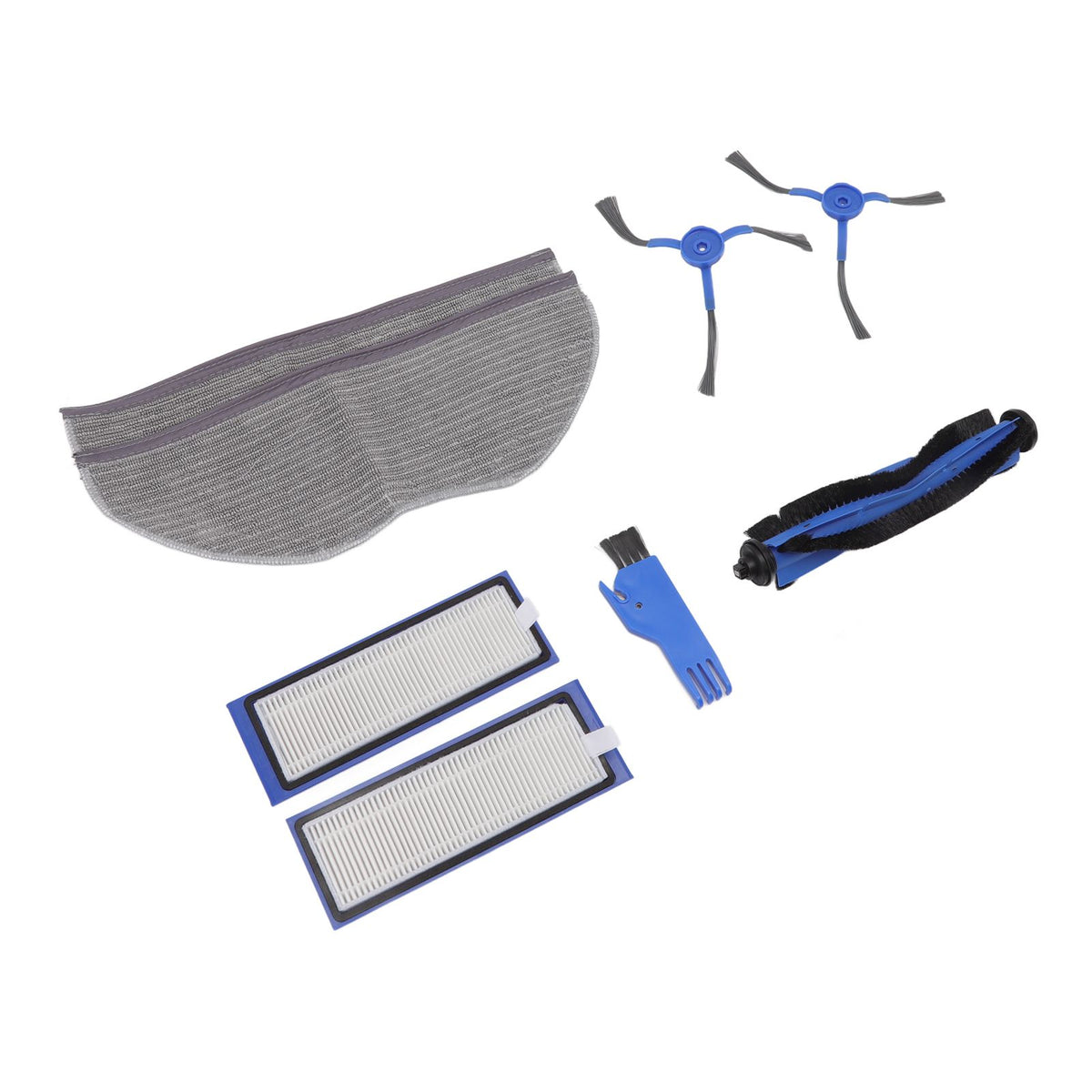 Sweeping Robot Replacement Parts Silicone ABS Main Brush Side Brush Filter Rag Flat Comb for Eufy RoboVac L70 Hybrid
