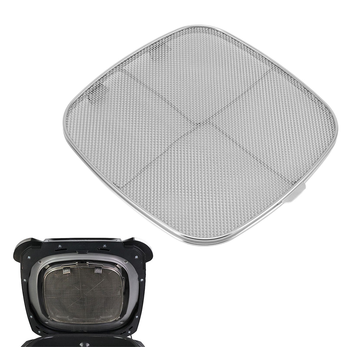Fryer Splatter Shield for Foodi AG301 AG300C AG301C AG302 AG400 304 Stainless Steel Detachable Splatter Screen
